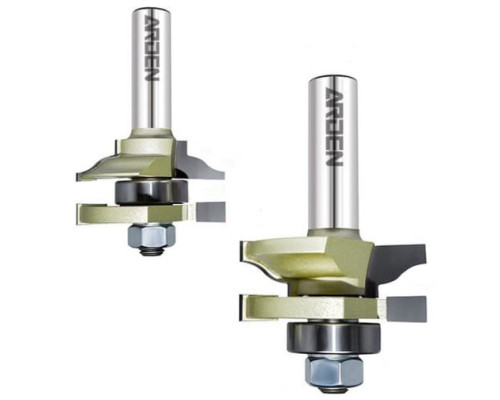 Комплект фрез шип-паз (2 шт; 44.4х75 мм; 18-22 мм; Z2; S12 мм) ARDEN 409271