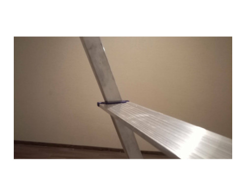 Алюминиевая лестница-стремянка Алюмет матовая, 7 ступеней Ам707