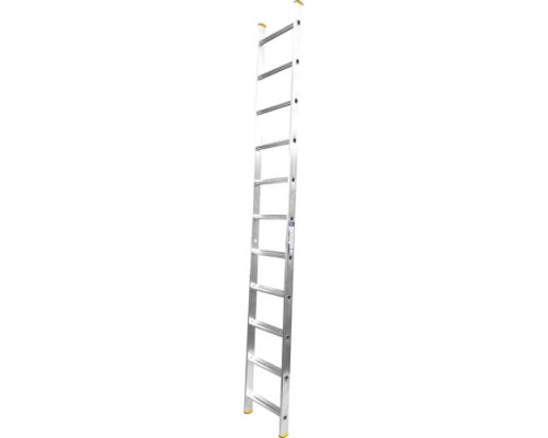 Алюминиевая односекционная приставная лестница Алюмет 11 широких ступеней НК1 5111