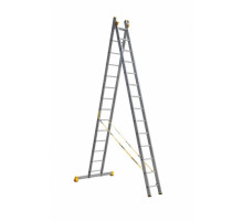 Двухсекционная алюминиевая лестница Алюмет Серия Р2 9214