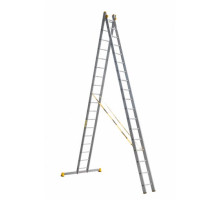 Двухсекционная алюминиевая лестница Алюмет Серия Р2 9218