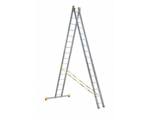 Двухсекционная алюминиевая лестница Алюмет Серия Р2 9216