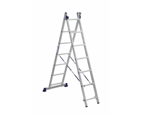 Двухсекционная универсальная алюминиевая лестница Алюмет H2 5207