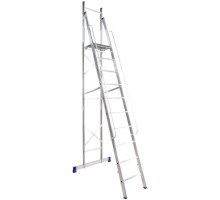 Профессиональная стремянка с помостом Алюмет 10 ступеней АРЕ 1410