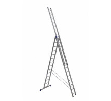 Трехсекционная универсальная алюминиевая лестница Алюмет Серия HS3 6314