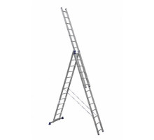 Трехсекционная универсальная алюминиевая лестница Алюмет Серия HS3 6313