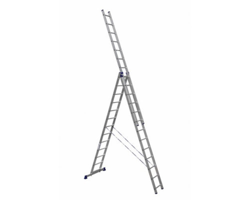 Трехсекционная универсальная алюминиевая лестница Алюмет Серия HS3 6313