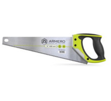 Ножовка по дереву, 400мм, 3d, средний зуб, алюминиевая защита ARMERO A531/401