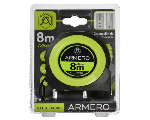 Рулетка с автоблокировкой Armero 8 м/25 мм A100/082 Рулетка с автоблокировкой Armero 8 м/25 мм A100/082