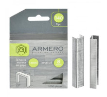 Скобы (1000 шт; 8 мм; тип 140) для степлера ARMERO A312/011