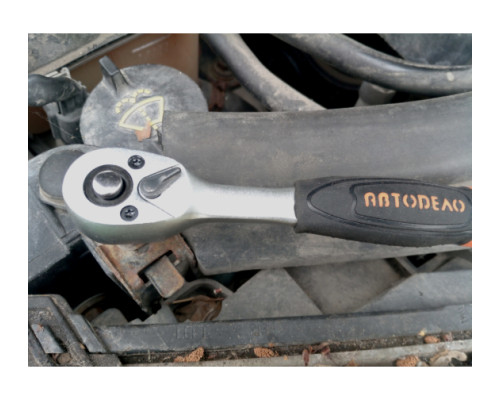 Трещотка с квадратом 1/4 72 зубца, L=150mm, 5град АвтоDело 39744 12273