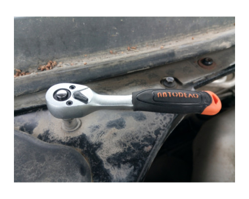 Трещотка с квадратом 1/4 72 зубца, L=150mm, 5град АвтоDело 39744 12273