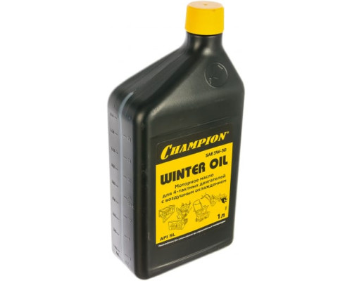 Масло минеральное зимнее (1 л) SAE 5W30 для 4-х тактных двигателей CHAMPION 952811 Масло минеральное зимнее (1 л) SAE 5W30 для 4-х тактных двигателей CHAMPION 952811