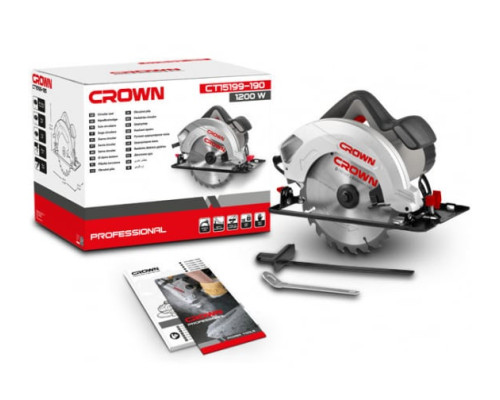 Дисковая пила CROWN CT15199-190 Дисковая пила CROWN CT15199-190
