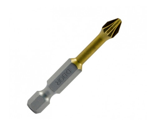 Биты фрезерованные TiN-half (10 шт; Pz2; 50 мм) D.BOR D-THT-PZ02-050-010