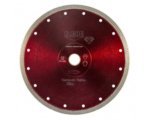 Диск алмазный Ceramic Turbo Slim T-10 (180x1.6x25.4/22.23 мм) D.BOR CTS-T-10-0180-025 Диск алмазный Ceramic Turbo Slim T-10 (180x1.6x25.4/22.23 мм) D.BOR CTS-T-10-0180-025