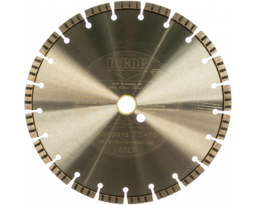 Диск алмазный Standard TS-10 (300x3x30/25.4 мм) D.BOR S-TS-10-0300-030