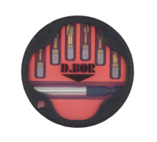 Набор бит TiN-half 7 шт с магнитным держателем D.BOR D-SET-07E-1-TIN