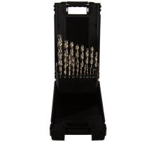 Набор сверл (19 шт., 1-10 мм, HSS-G) по металлу D.BOR 141019108D-T