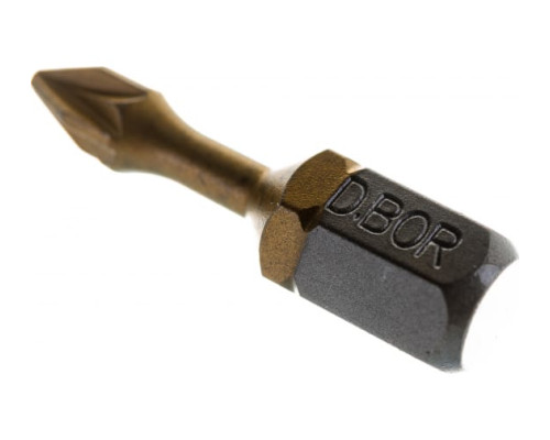 Биты фрезерованные TiN-half (10 шт; Pz1; 25 мм) D.BOR D-THT-PZ01-025-010