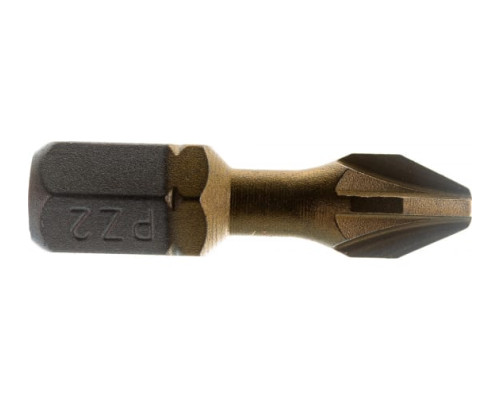 Биты фрезерованные TiN-half (10 шт; Pz2; 25 мм) D.BOR D-THT-PZ02-025-010