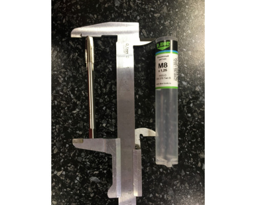 Машинный метчик D.BOR HSS-G DIN 376 тип B, M8x1.25 9G70M08-1202D