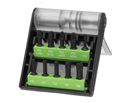 Набор бит IMPACT 11 шт с магнитным держателем Torsion D.BOR D-SET-11C-1-IMP