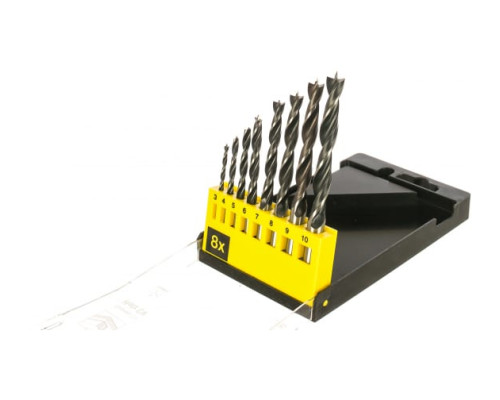 Набор сверл (8 шт, 3 - 10 мм) по дереву D.BOR 180008104D