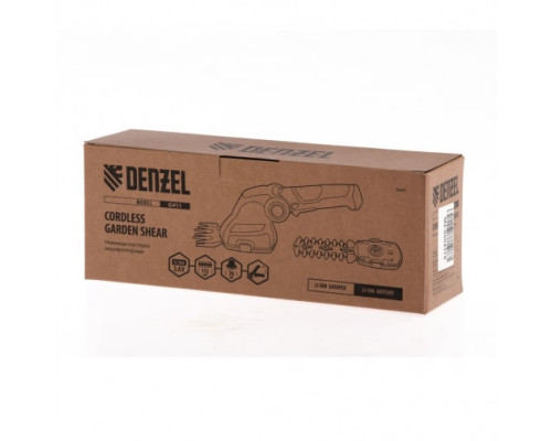Аккумуляторные ножницы-кусторез DENZEL G411 3.6 В Li-Ion 1.5 Ач 96817