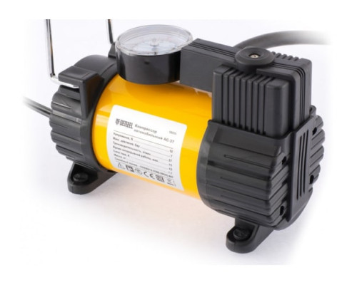 Автомобильный компрессор DENZEL AC-37, 12 В, 7 атм 37 л/мин, 58055