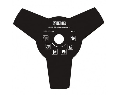 Диск для триммера, 3 лезвия DENZEL 96325