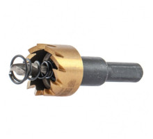 Коронка HSS с нитридтитановым покрытием по металлу 20 мм DENZEL 724101