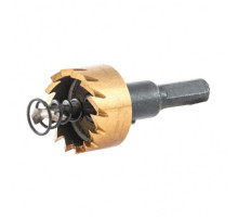 Коронка HSS с нитридтитановым покрытием по металлу 25 мм DENZEL 724104