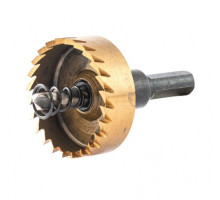 Коронка HSS с нитридтитановым покрытием по металлу 41 мм DENZEL 724113