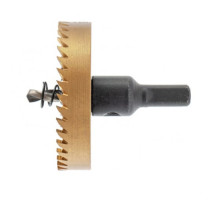 Коронка HSS с нитридтитановым покрытием по металлу 65 мм DENZEL 724121