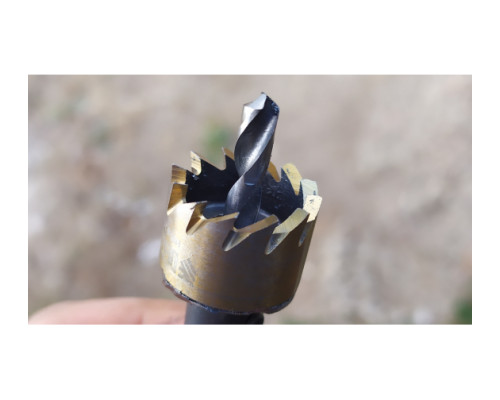 Коронка HSS с нитридтитановым покрытием по металлу 21 мм DENZEL 724102