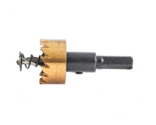 Коронка HSS с нитридтитановым покрытием по металлу 25 мм DENZEL 724104