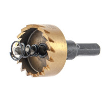 Коронка HSS с нитридтитановым покрытием по металлу 30 мм DENZEL 724108