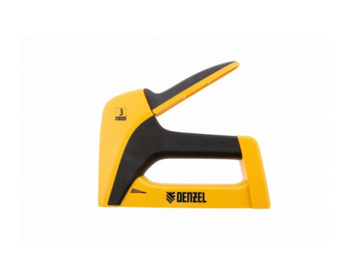 Мебельный степлер DENZEL пластиковый корпус, тип 53, 6-14 мм, тип 13, 6-14 мм, тип 300, 14 мм 40210