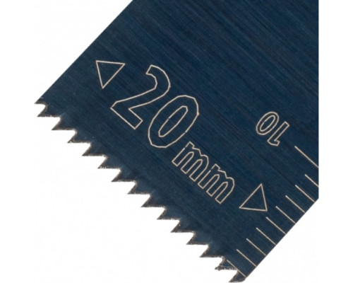 Насадка режущая пазовая прямая HCS по дереву 20х1.4 мм мелкий зуб для МФИ Denzel 782309