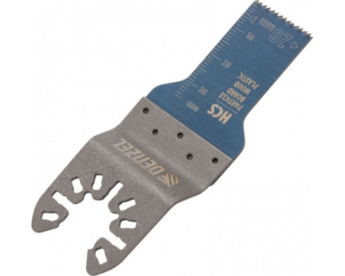 Насадка режущая пазовая прямая HCS по дереву 20х1.4 мм мелкий зуб для МФИ Denzel 782309