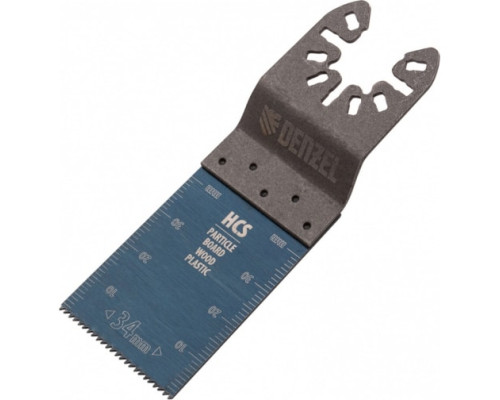 Насадка режущая пазовая прямая HCS по дереву 34х1.4 мм мелкий зуб для МФИ Denzel 782312