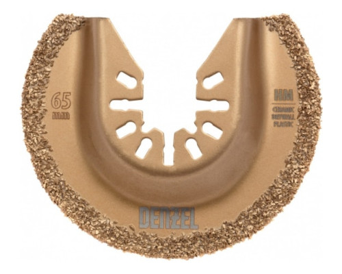 Насадка режущая полукруг HM по плитке и дереву 65 мм для МФИ Denzel 782325