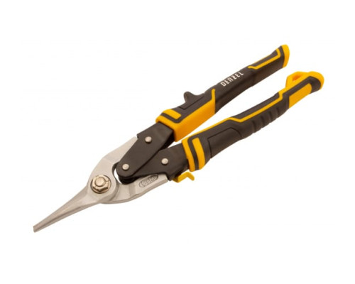 Ножницы по металлу Denzel 270мм, прямой рез,сталь-CrMo, трехкомп.рук-ки  78370