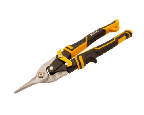 Ножницы по металлу Denzel 270мм, прямой рез,сталь-CrMo, трехкомп.рук-ки  78370