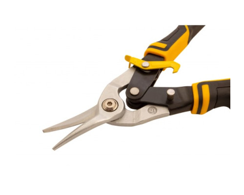 Ножницы по металлу Denzel 270мм, прямой рез,сталь-CrMo, трехкомп.рук-ки  78370