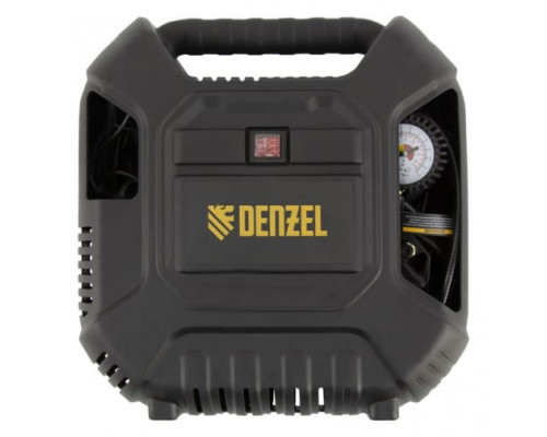 Воздушный компрессор Denzel DL1100 1,1 кВт, 180 л/мин, с набором аксессуаров 58005