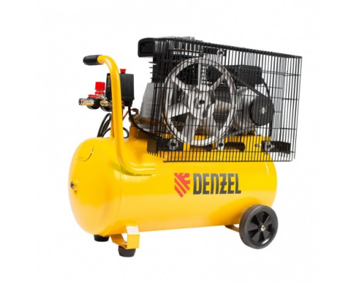 Воздушный компрессор с ременным приводом DENZEL BCI2300/50 2.3 кВт, 50 литров, 400 л/мин 58113
