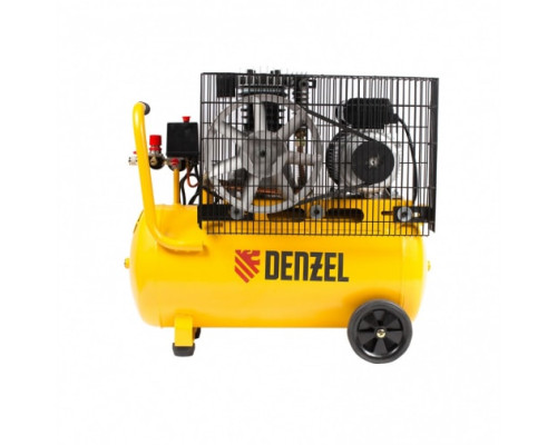 Воздушный компрессор с ременным приводом DENZEL BCI2300/50 2.3 кВт, 50 литров, 400 л/мин 58113
