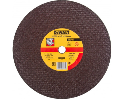 Диск отрезной универсальный 355х25,4 мм DEWALT DT 3450
